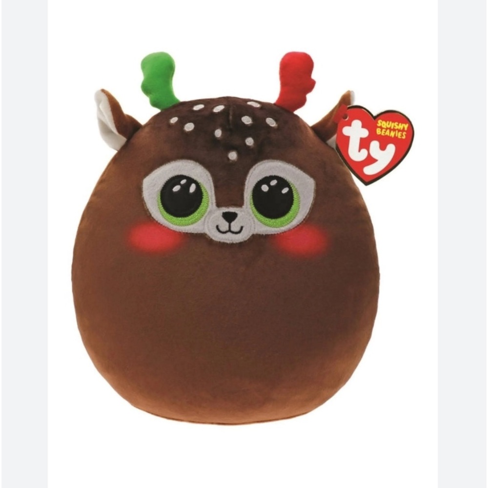NWT Ty Minx the Reindeer Squish-A-Boo